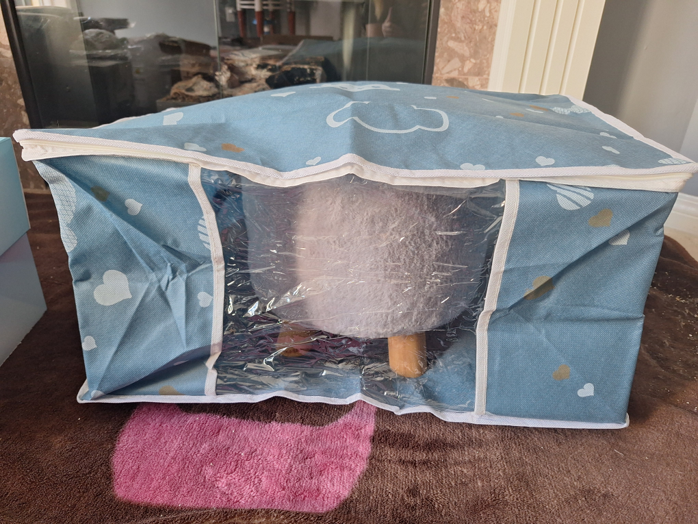 NEW Blue Storage Bag with Cloud Pattern