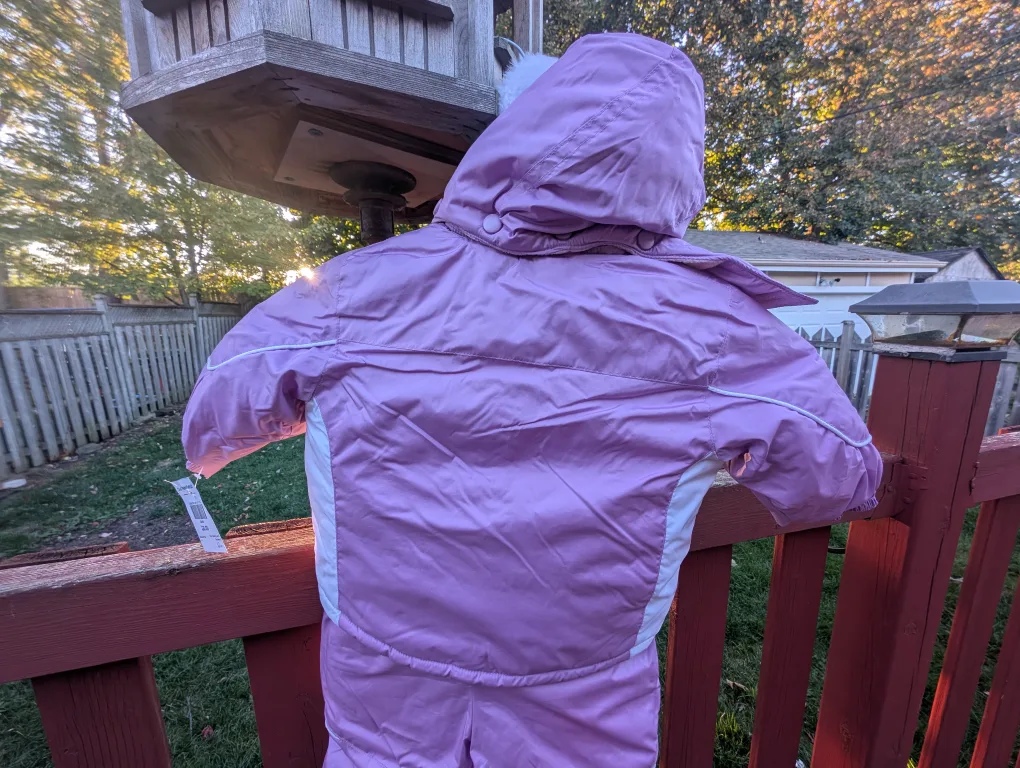 Girls sz 12 mth 2 pc snowsuit image indicator(3)