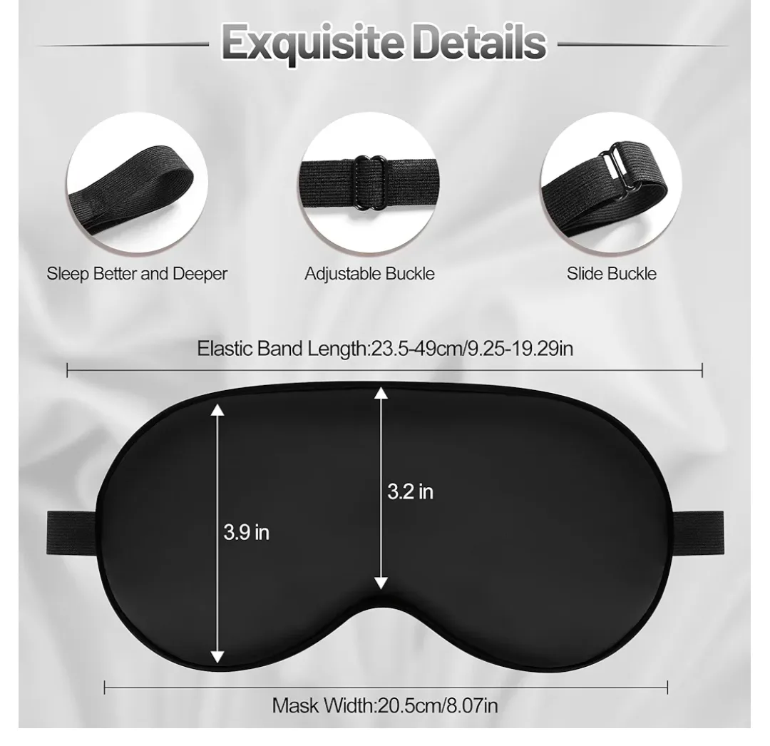 Silk Sleep Mask - Black image indicator(2)