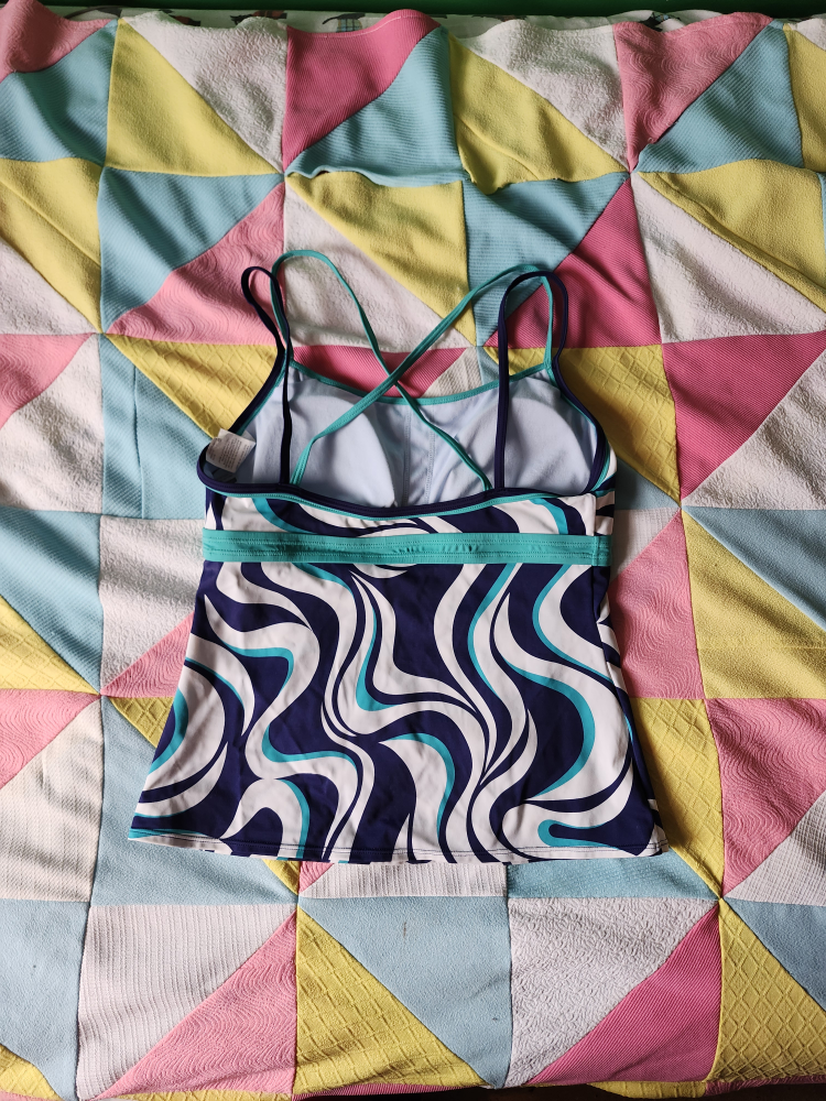 Nike white and blue tankini top - photo 2