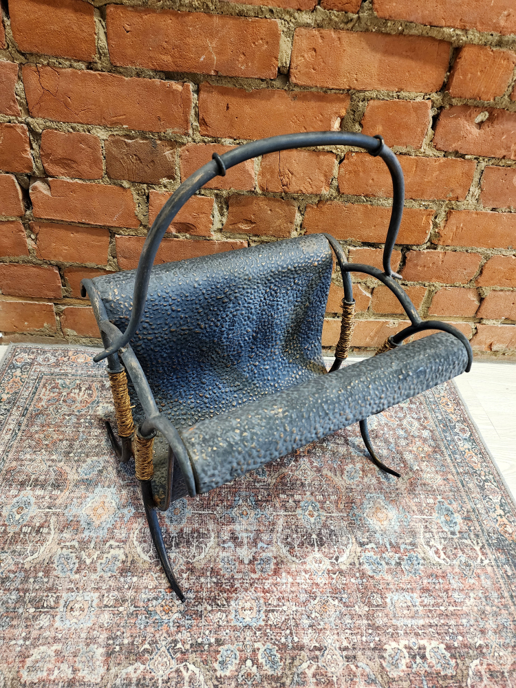 Vintage Metal Rustic Magazine Rack / Holder - photo 3