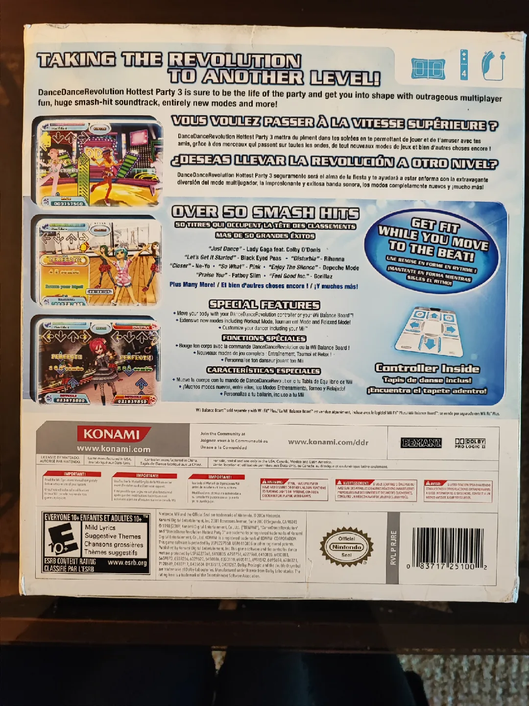 🥕DanceDanceRevolution Hottest Party 3 Wii Dance Pad image indicator(2)