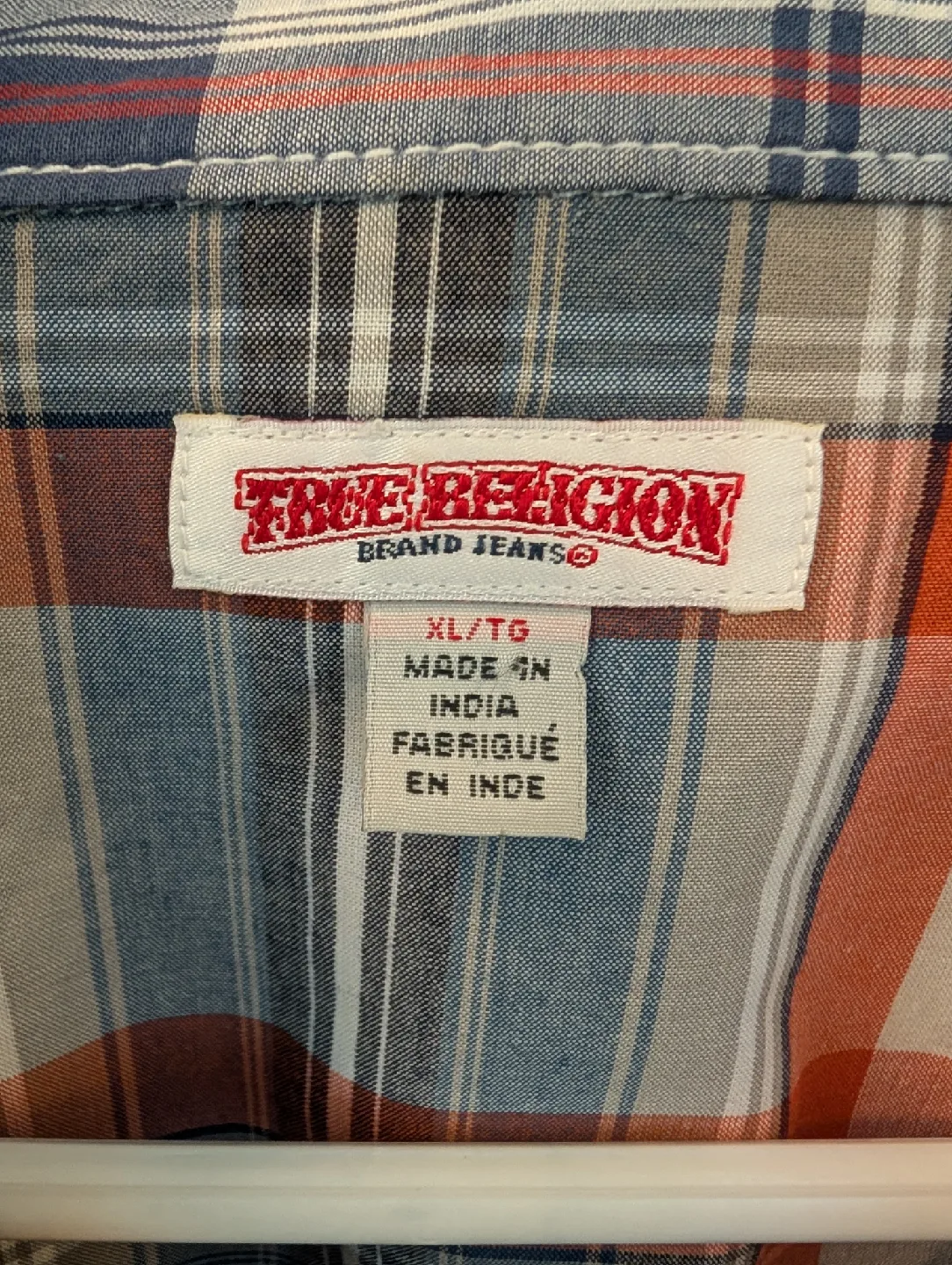 True Religion Plaid Western Shirt - XL image indicator(3)