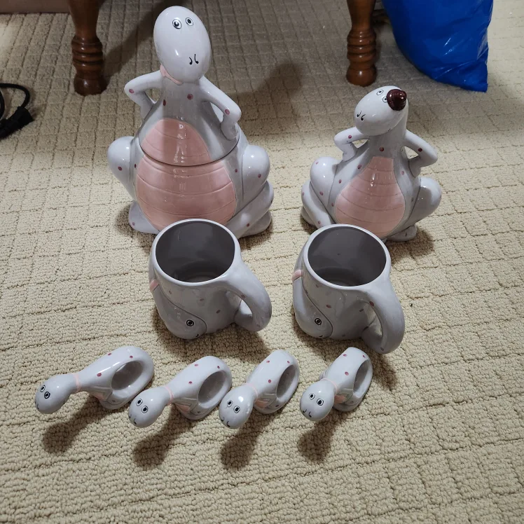 Dinosaur Cookie Jar, Mugs, Napkin Holders, bank thumbnail