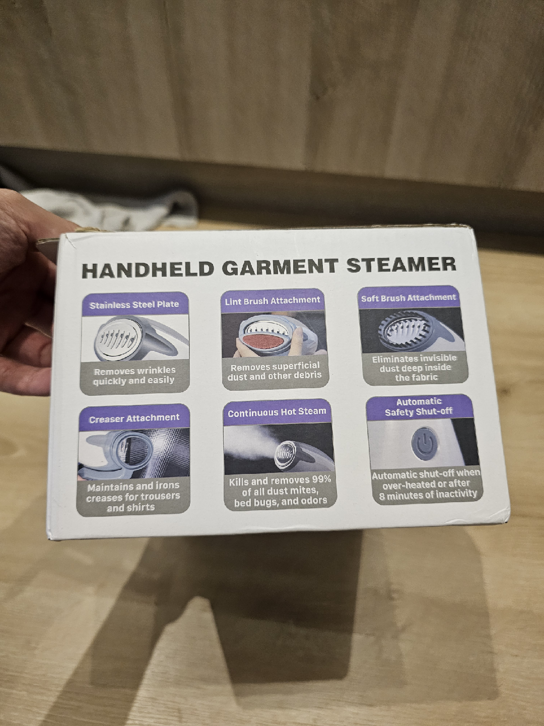 Handheld Garment Steamer with Attachments - photo 4
