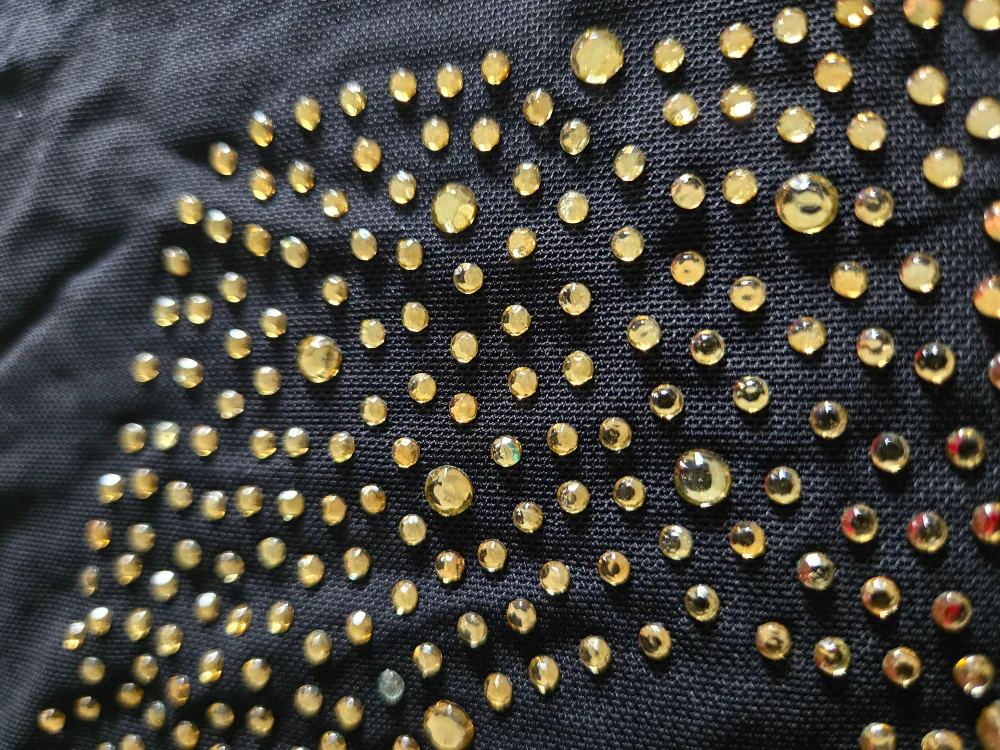 New Black Long Sleeve Top with Gold Studs image indicator(4)