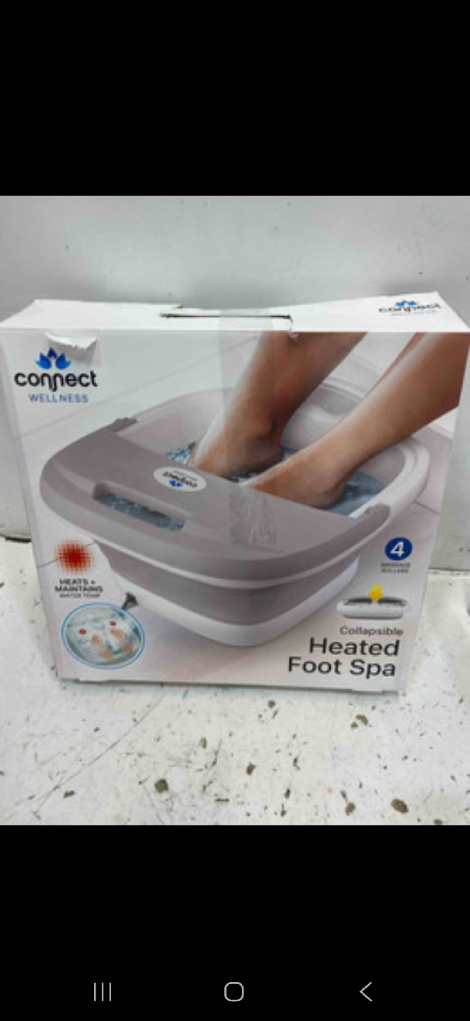 Connect Wellness Collapsible Heated Foot Spa