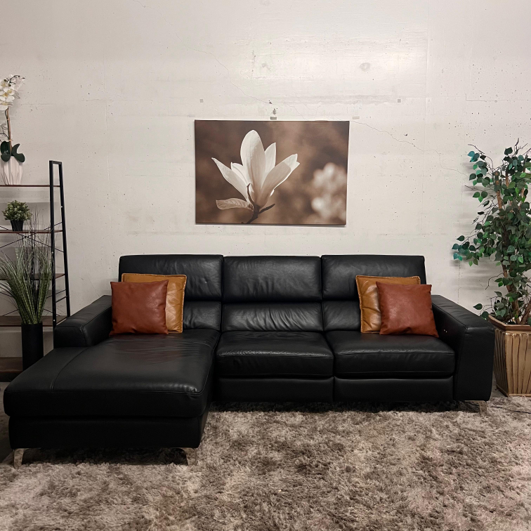 Scan design leather recliner sectional. Power Recliner. Delivery - photo 3