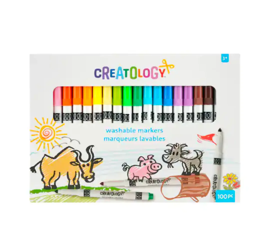 100 Washable Markers "Creatology" thumbnail