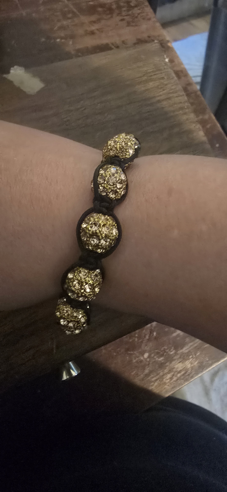 Sparkly Gold Beaded Bracelet - photo 2