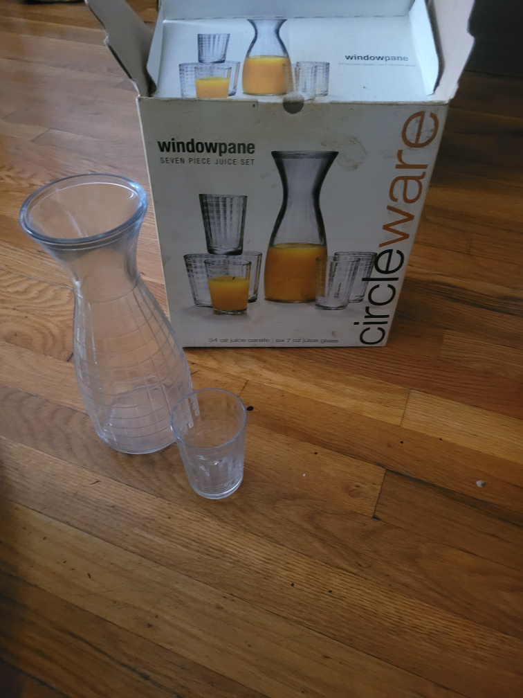 Circleware Windowpane 7-Piece Juice Set