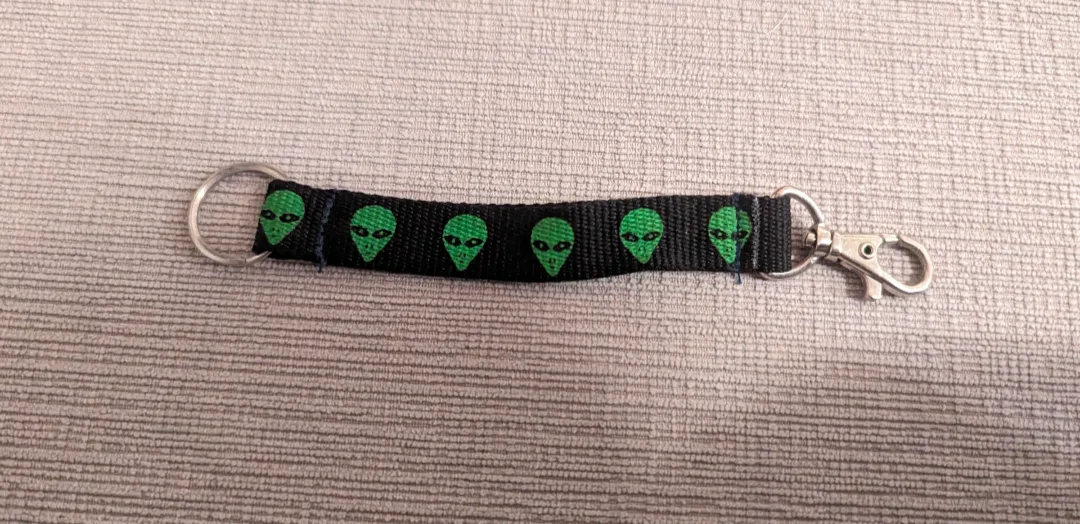 Alien Keychain with Clip thumbnail