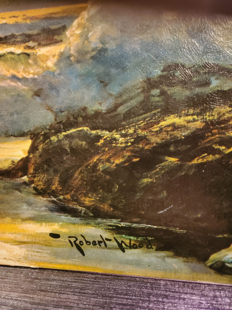 Vintage lithograph . 'Surfside' by Robert Wood - photo 2