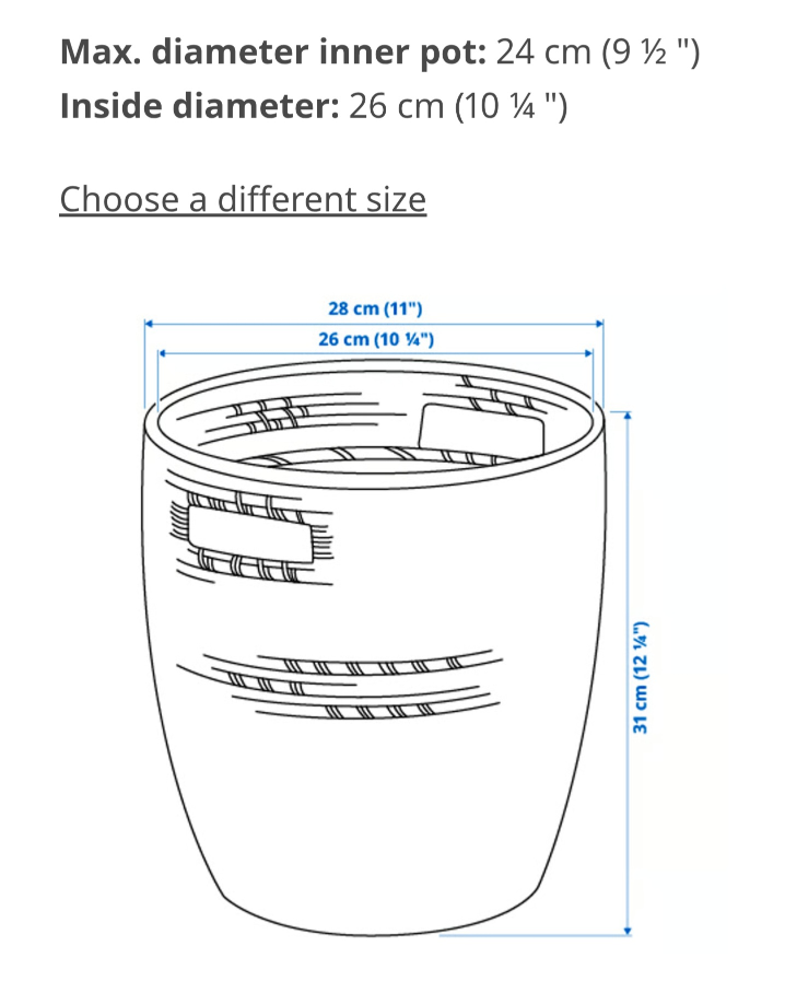 Ikea Decorative Plant Pot - photo 2