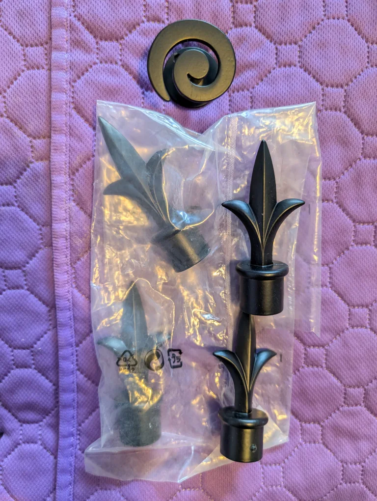 KONUAGAT Curtain Rod Hardware Set - New image indicator(5)