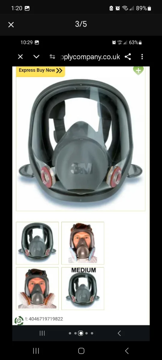 3M 6800 Full Facepiece Respirator - Medium image indicator(2)