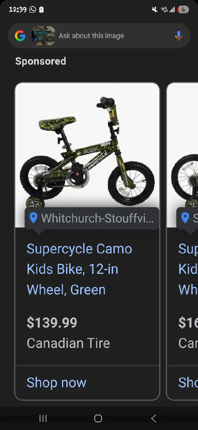 Supercycle Camo Kids Bike, 12-in Wheel, Green