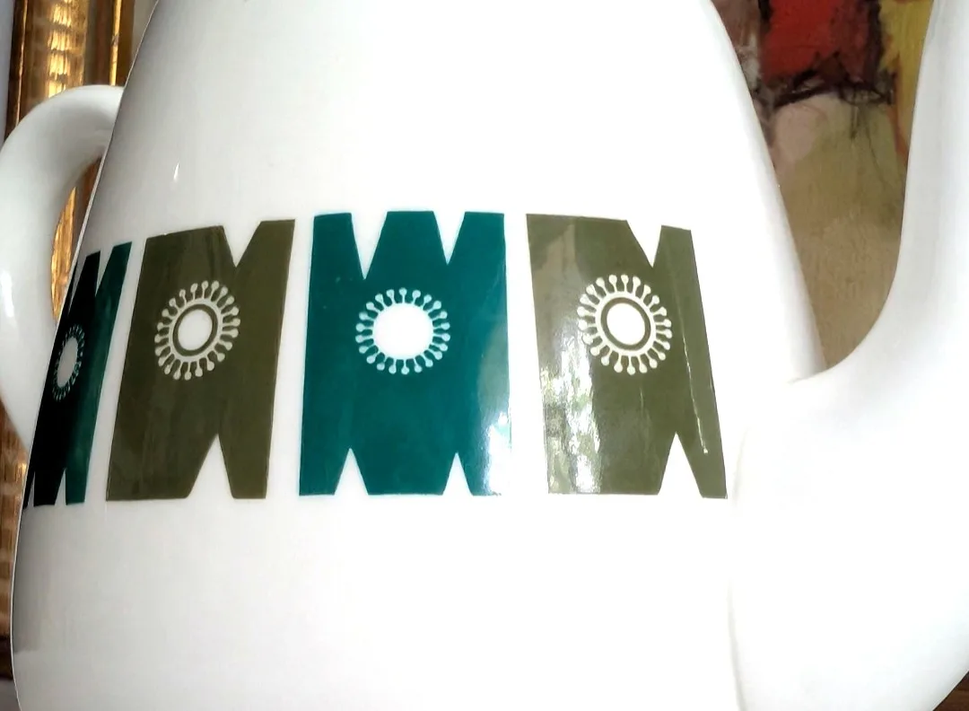 Crown Staffordshire ~ Delamere ~ Teapot and Creamer image indicator(2)