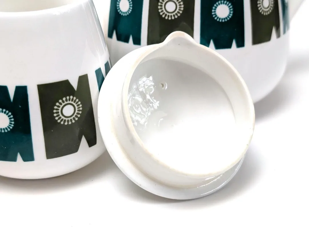 Crown Staffordshire ~ Delamere ~ Teapot and Creamer image indicator(5)