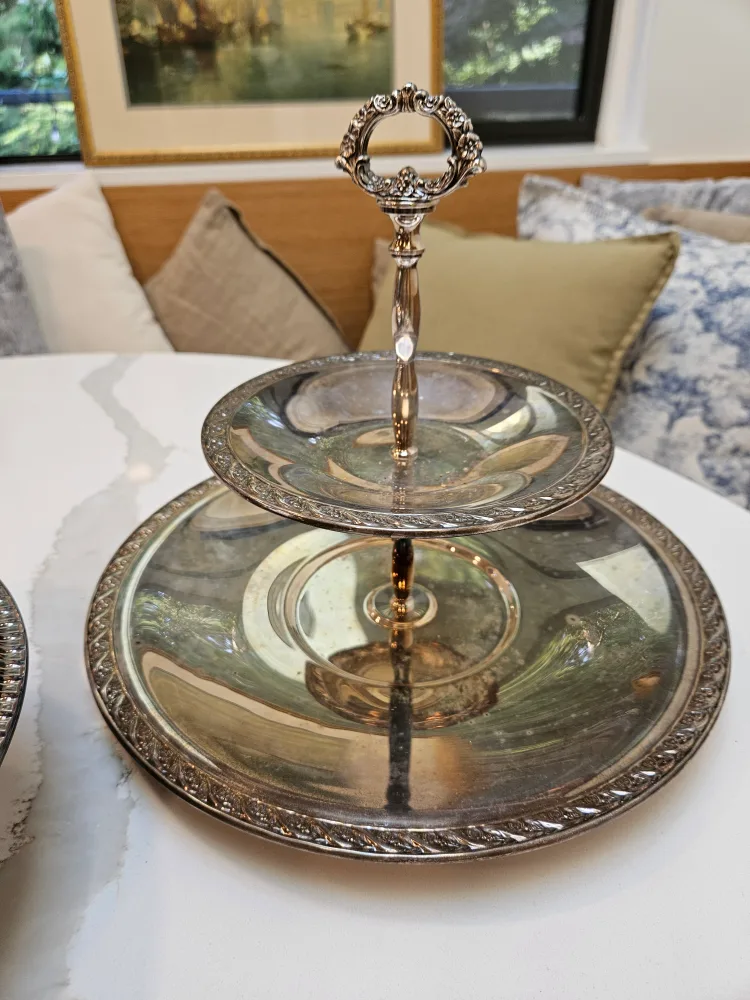 Silver Plated Serving Dishes Thanksgiving Christmas 7 piece image indicator(2)