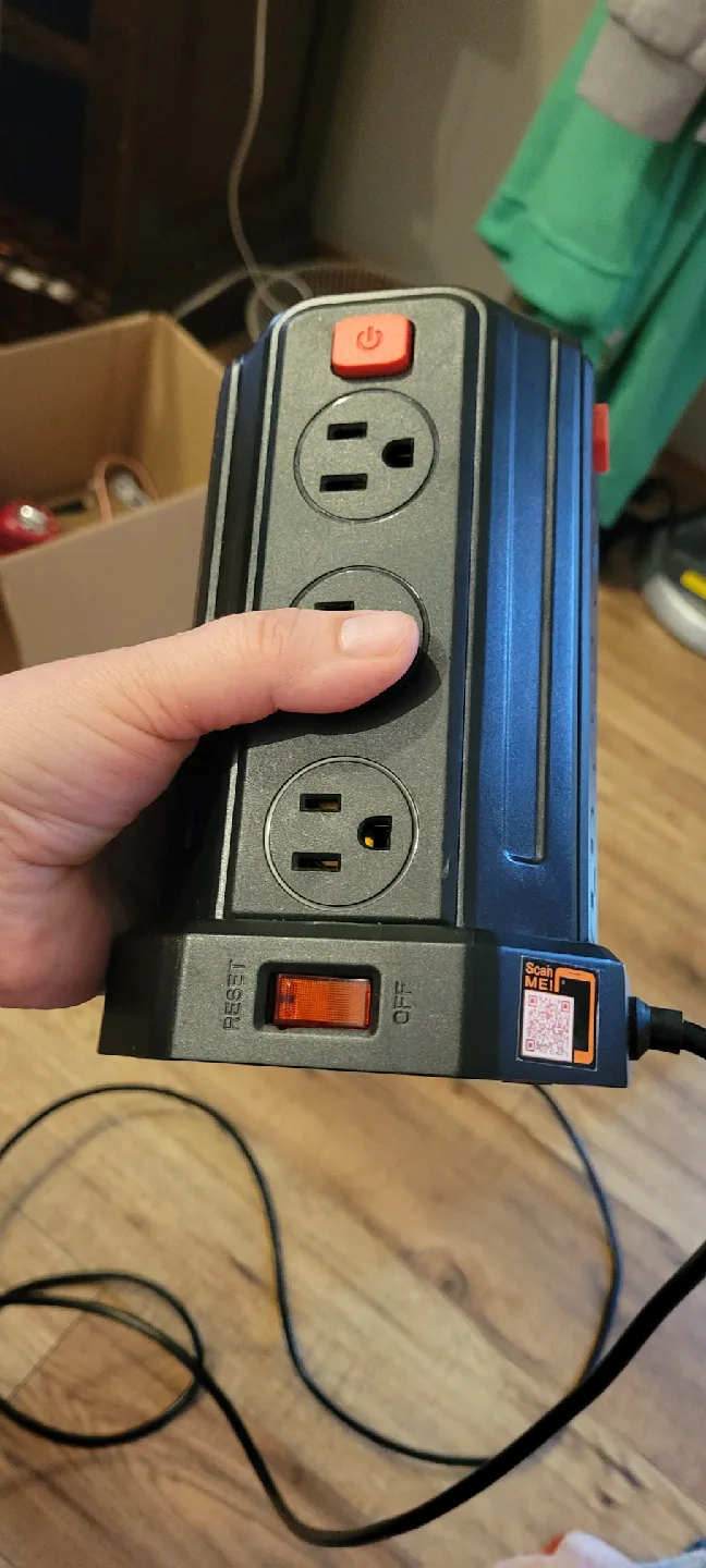 SMALLRT 10FT Power Bar Tower - Black image indicator(3)