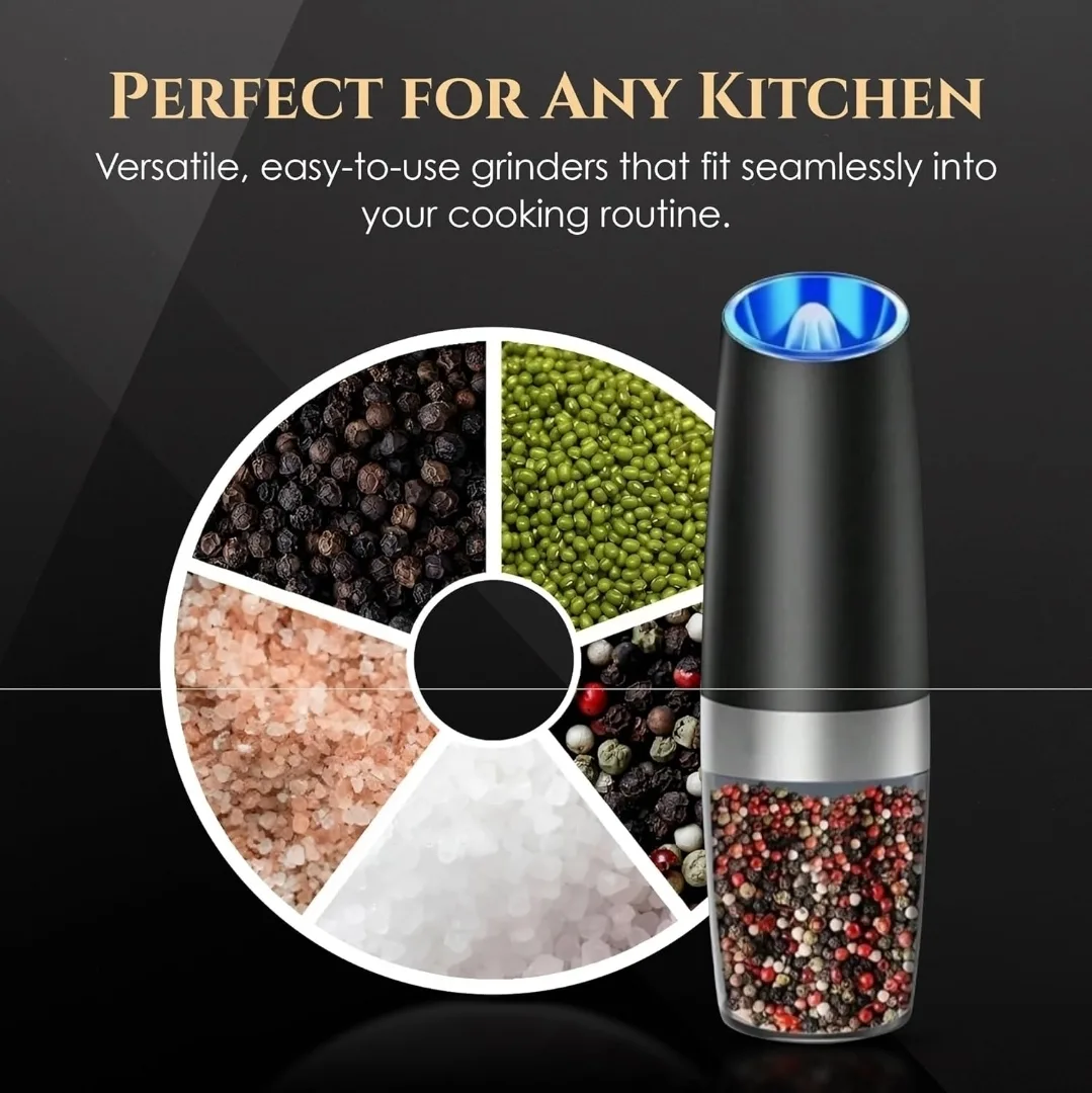 Electric Salt & Pepper Grinder - Black image indicator(3)