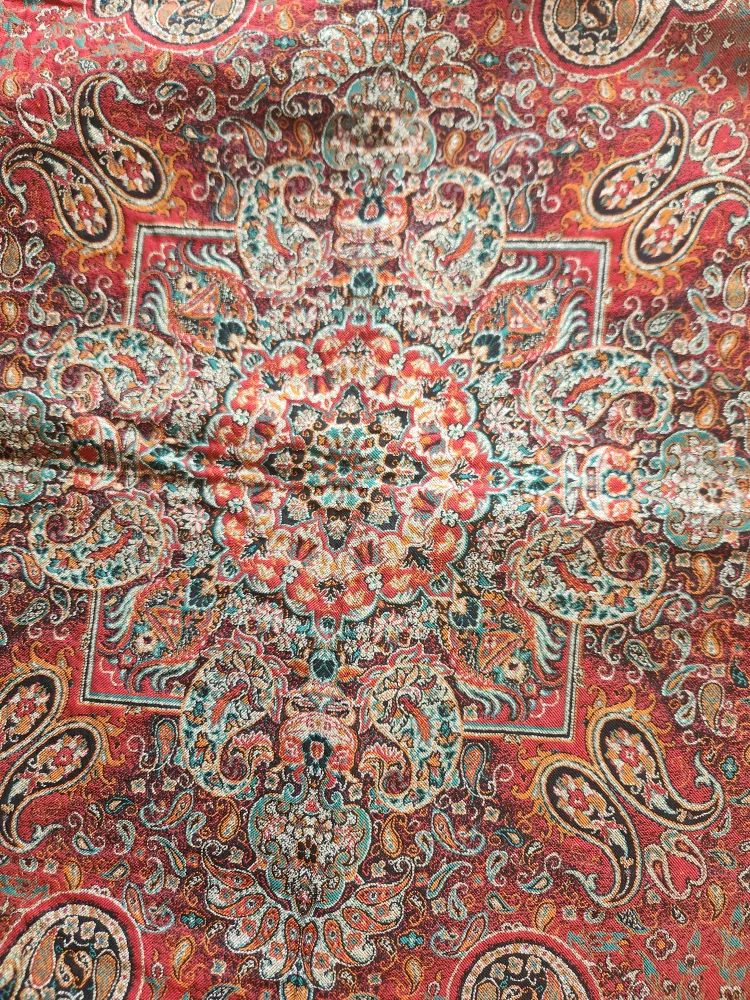 Red termeh tablecloth 90x 90 cm image indicator(3)