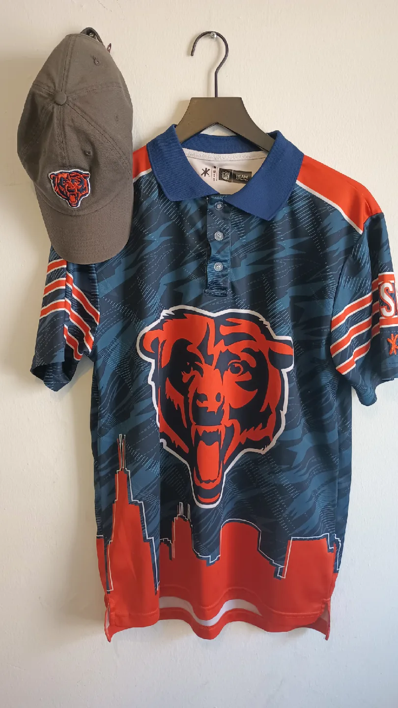 Chicago Bears Polo Shirt & Hat (Vintage Set) thumbnail