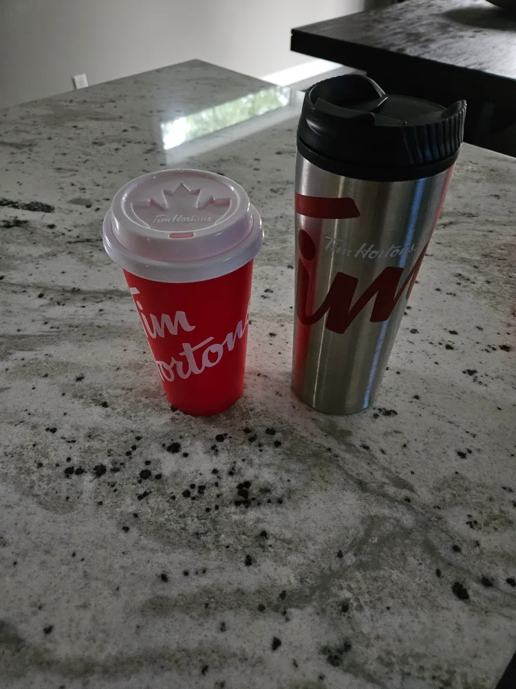Tim Hortons Tumblers - Red & Silver thumbnail