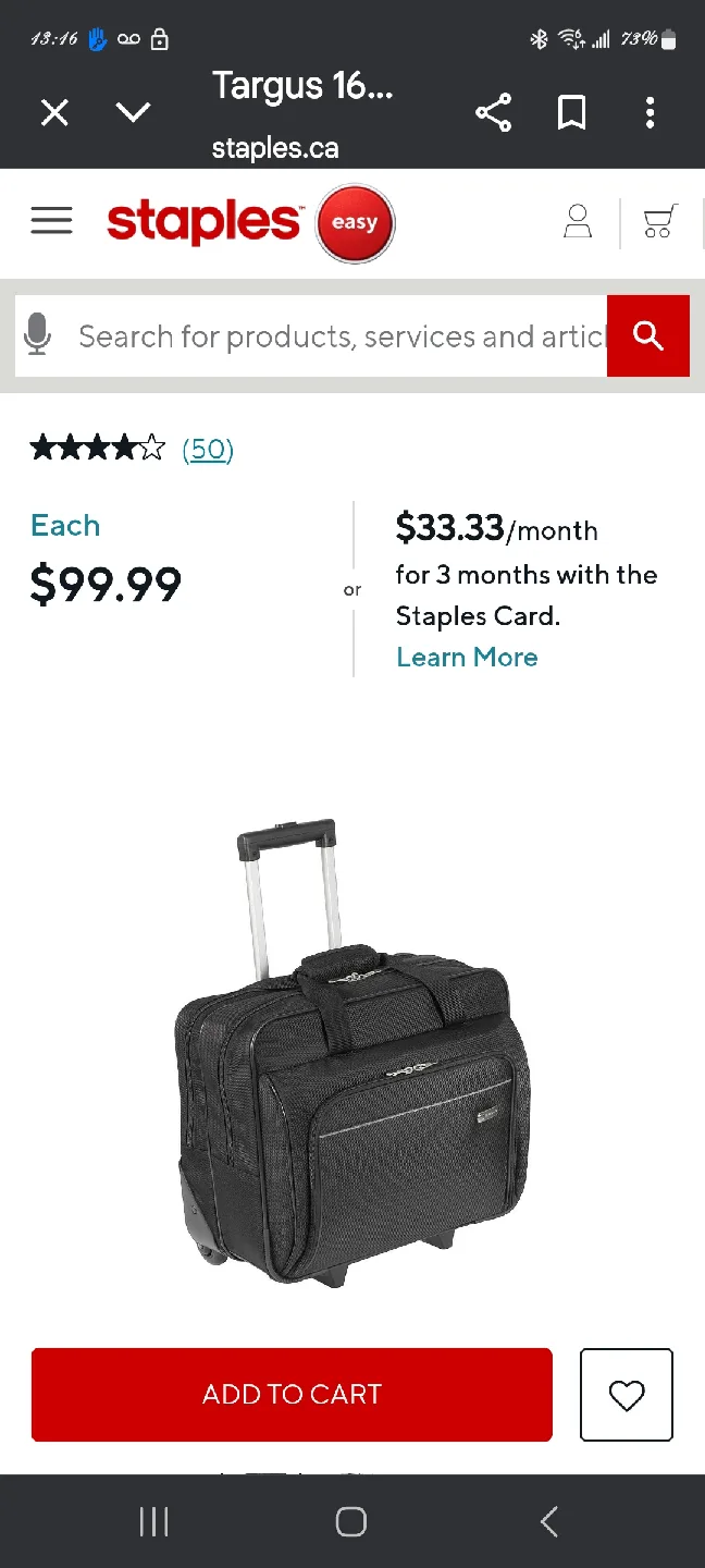 Targus 16-inch Rolling Laptop Case image indicator(2)