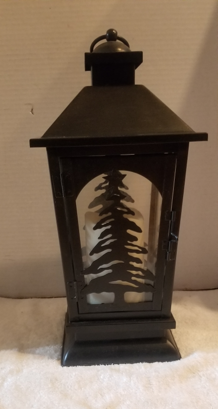 Black Metal Christmas Tree Lantern - photo 3