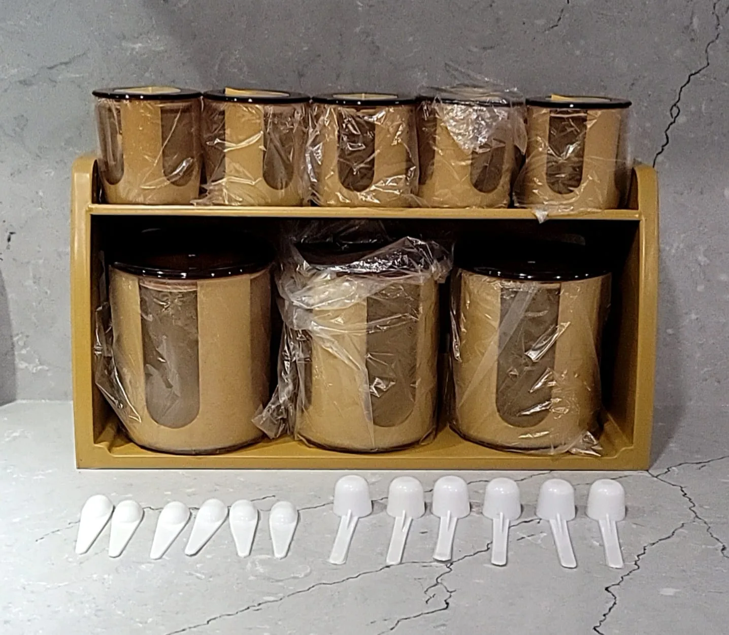 Spice Jar Set with Rack and Spoons thumbnail