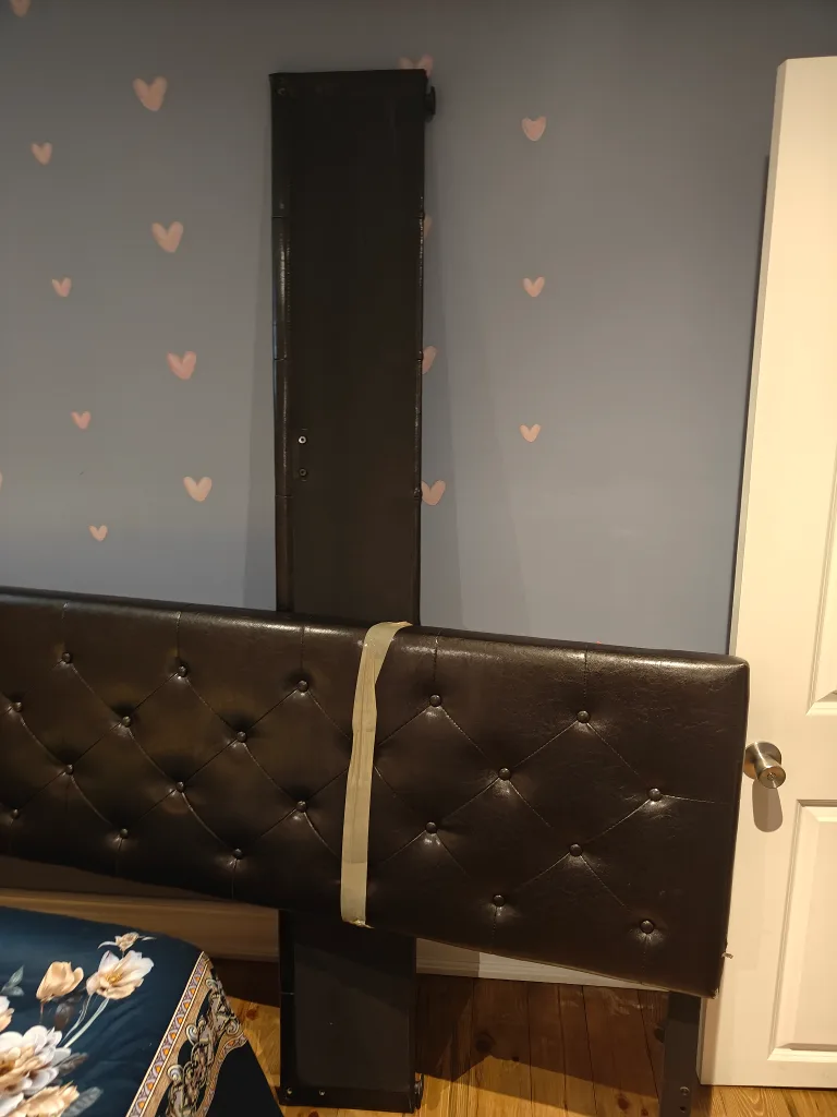 King Size Grey Upholstered Bed Frame image indicator(8)