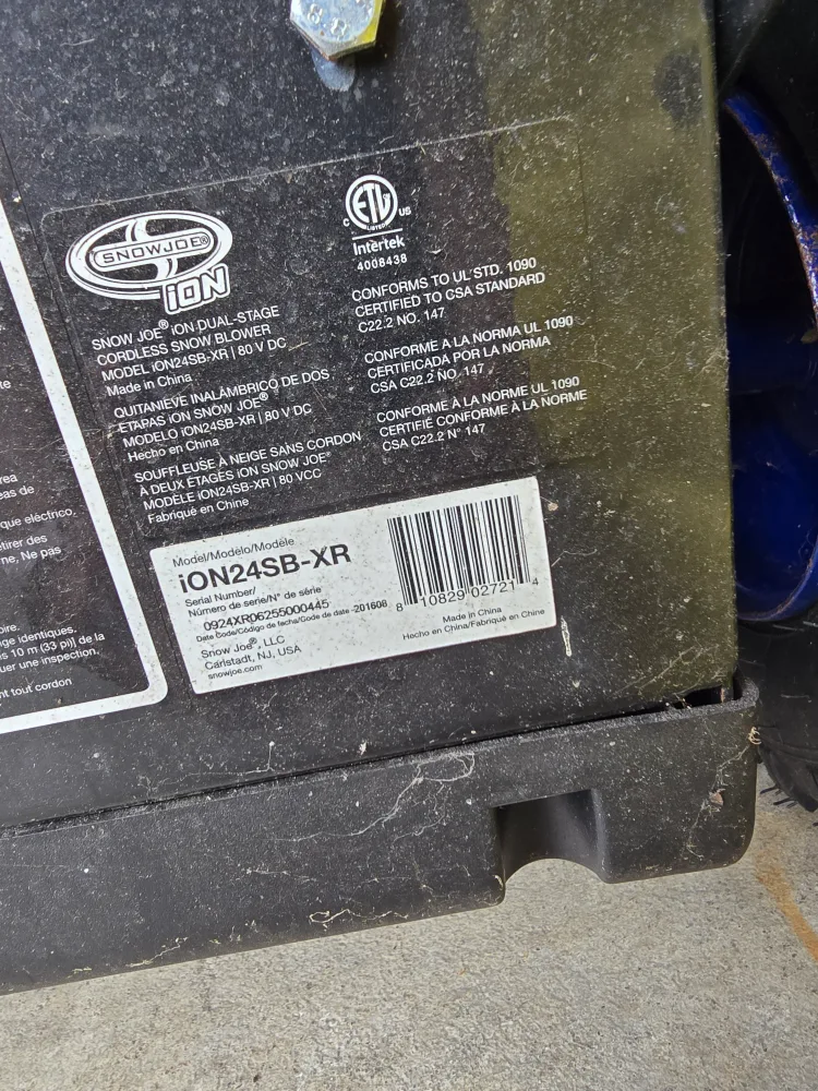 Snow Joe iON24SB-XR Cordless Snow Blower image indicator(2)