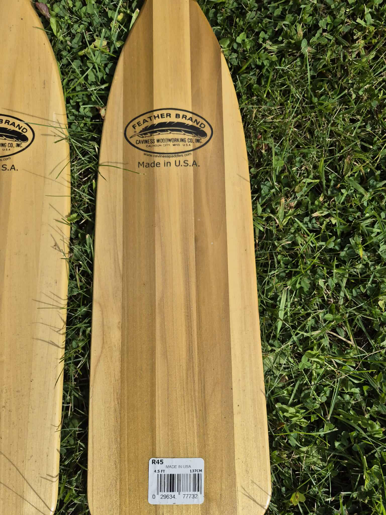 NEW Caviness 4.5 ft Wood Paddles (2-Pack) – Never Used! - photo 2