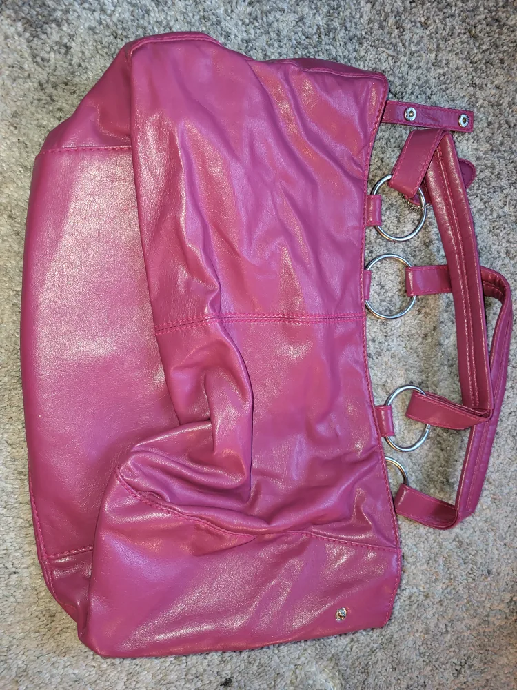 Club Rochelier Pink Leather Tote Bag thumbnail