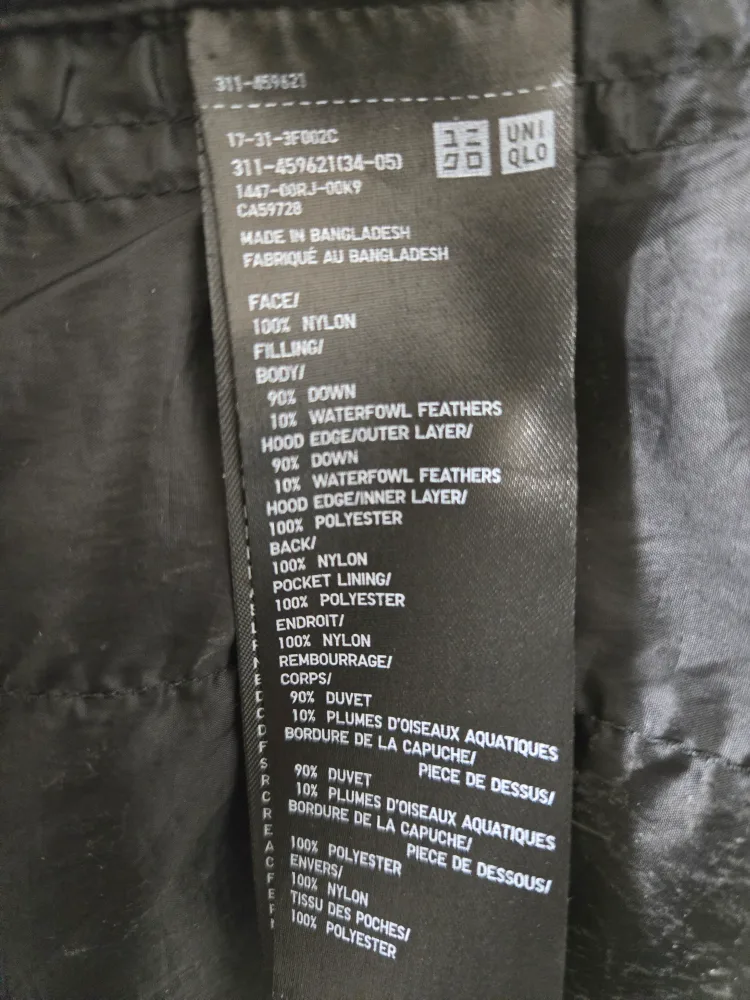 Uniqlo Ultra Light Down Jacket - Black, M image indicator(4)