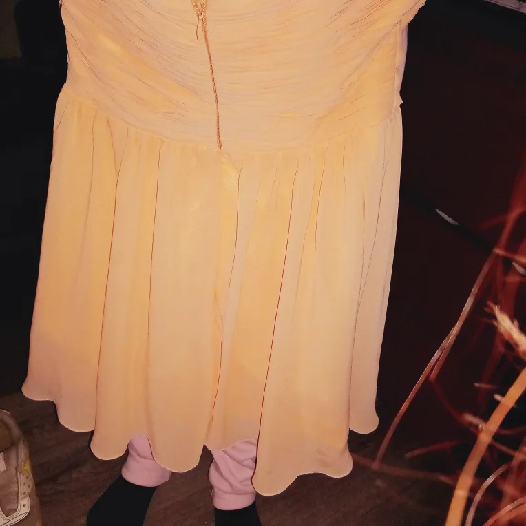 Peach Strapless Dress thumbnail