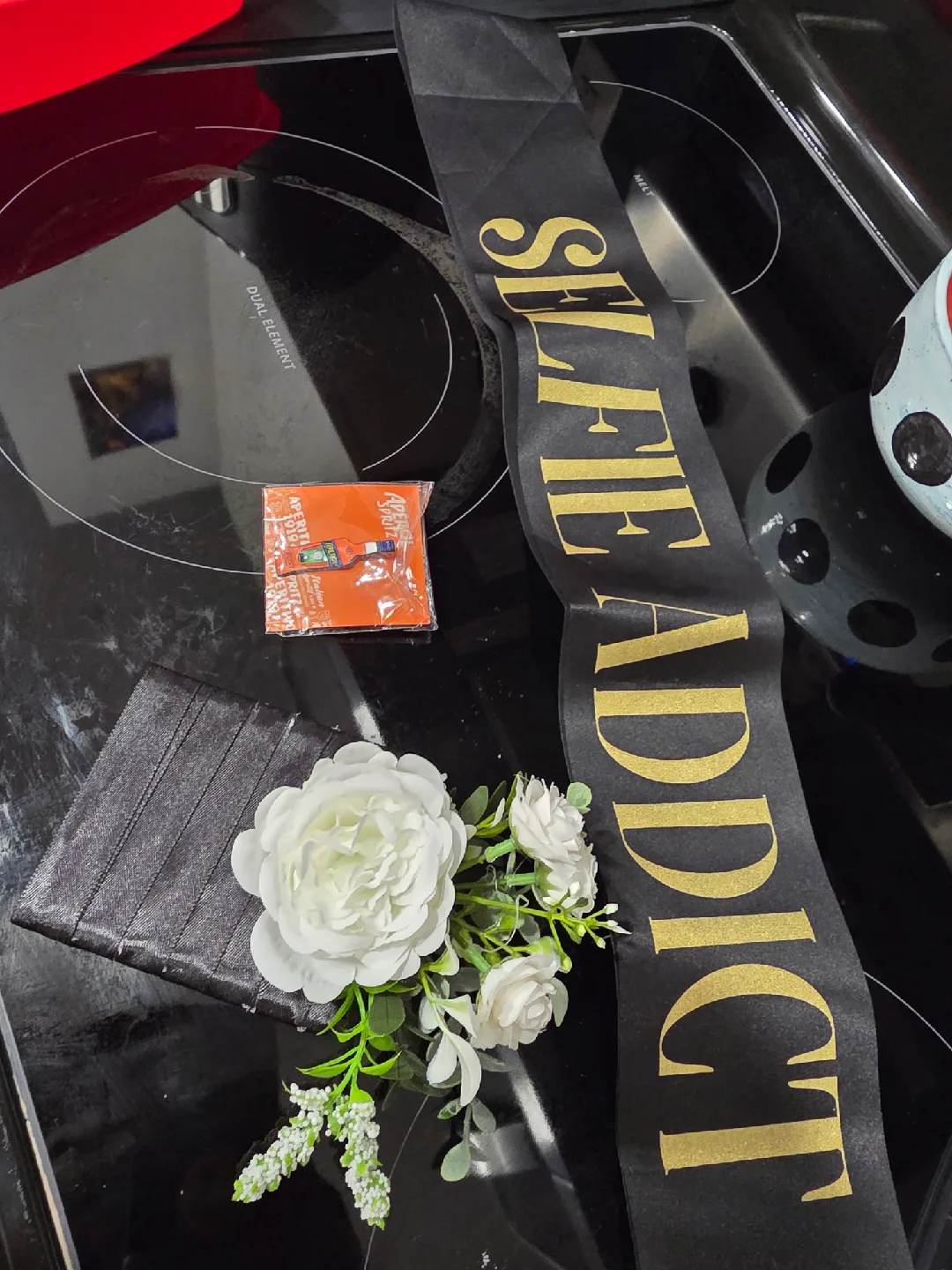 Aperol Spritz Pin, Party Sash & Pocket Flower thumbnail