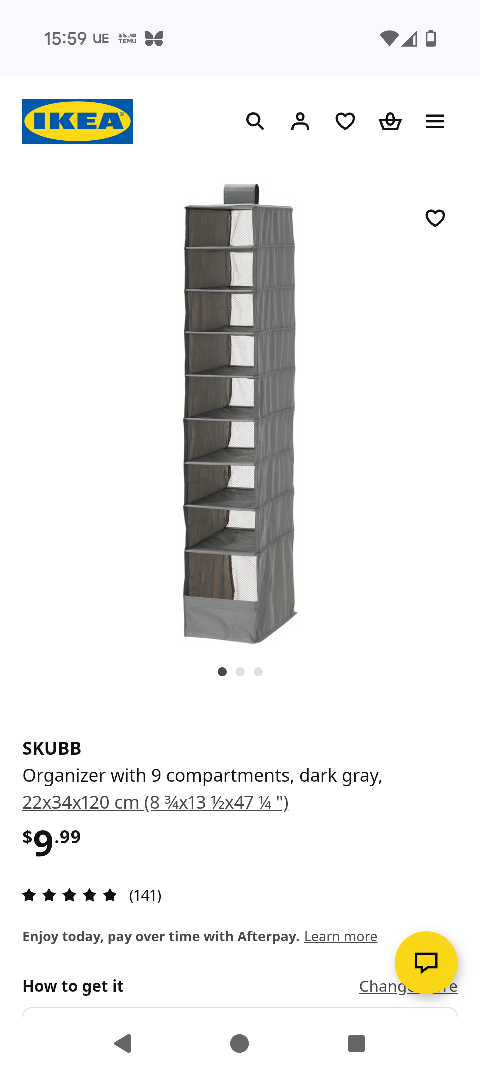 IKEA SKUBB Hanging Organizer - 9 Compartments - photo 2