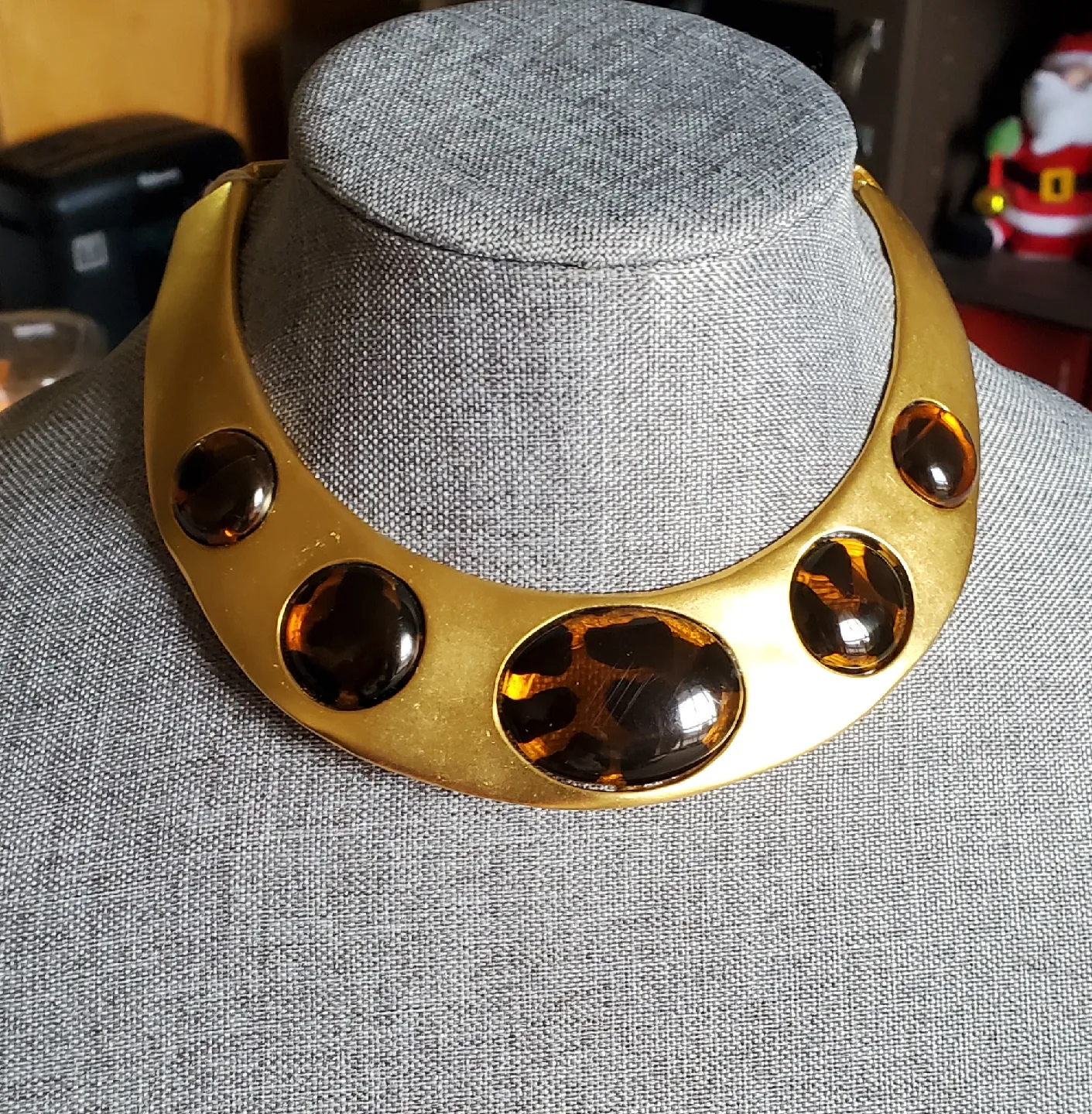IVANA Gold Statement Choker Necklace thumbnail