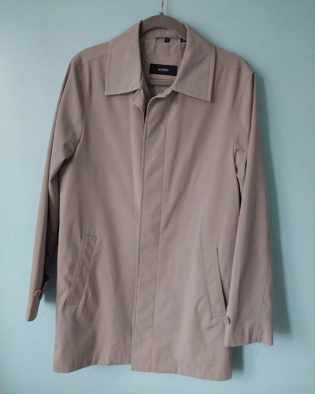 Alfani Beige Trench Coat is available! Small. thumbnail