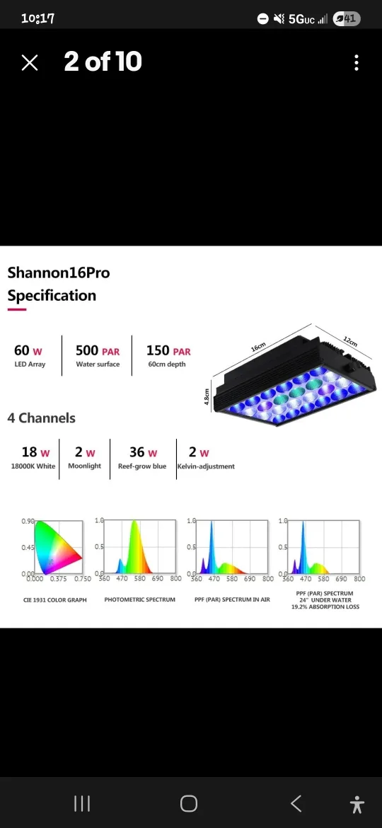 PopBloom Shannon16Pro Panel LED Aquarium Light image indicator(8)