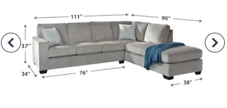 Sectional Sofa - 111" x 90" Beige image indicator(3)