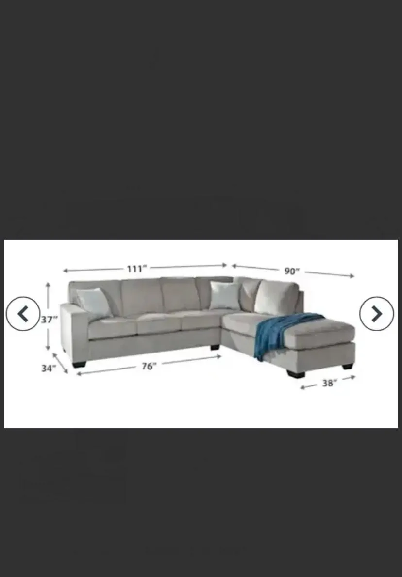 Sectional Sofa - 111" x 90" Beige image indicator(4)