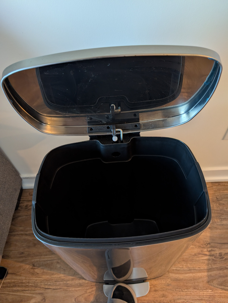 50L Stainless Steel Step Trash Can - photo 3