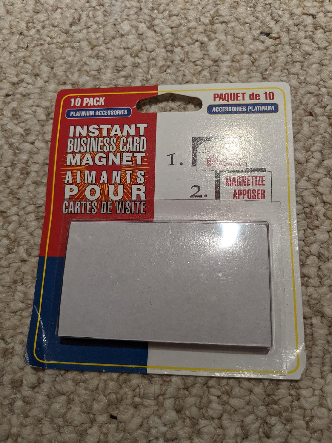 Business card magnet stickers - 10 Pack
