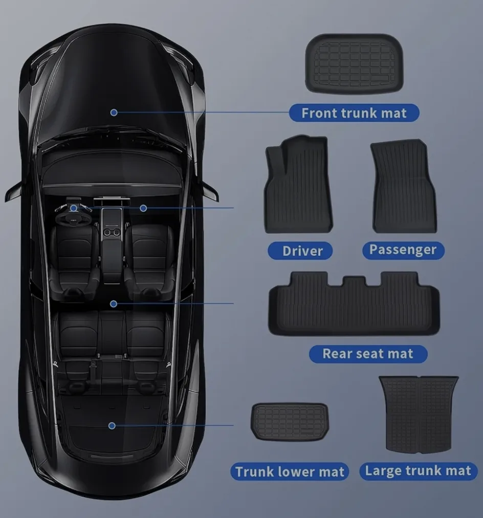 Tesla Model 3 Floor Mats (6 Piece) image indicator(2)