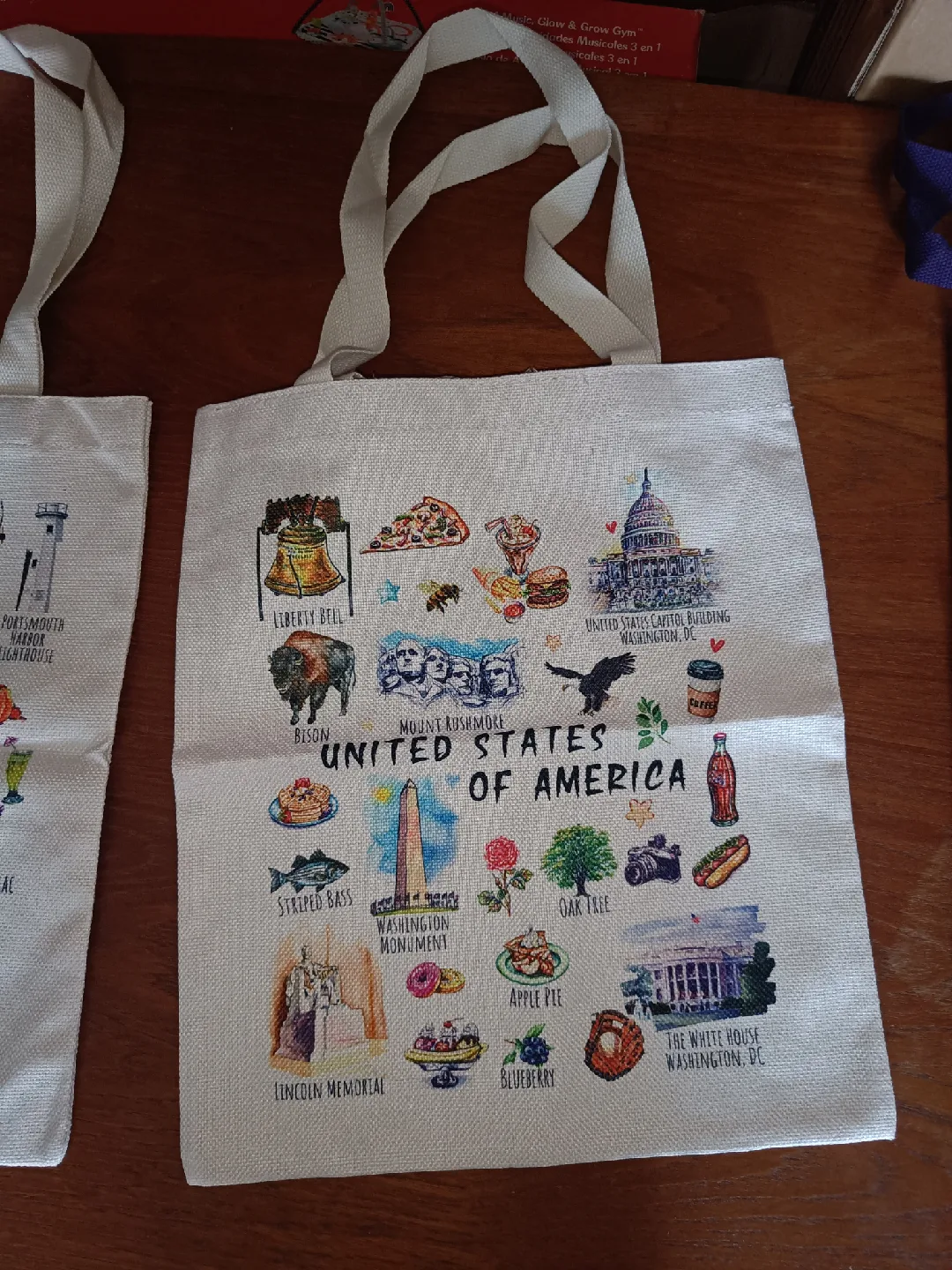 Tote Bags - United States, New Hampshire, "We're Six" image indicator(3)