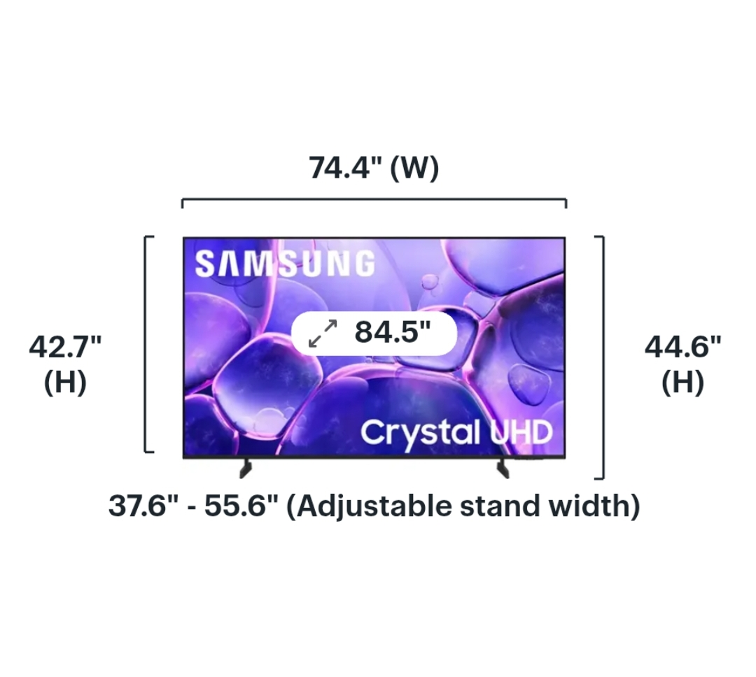 SAMSUNG  85" Class Crystal UHD U8000F 4K Smart TV (2025) - photo 2
